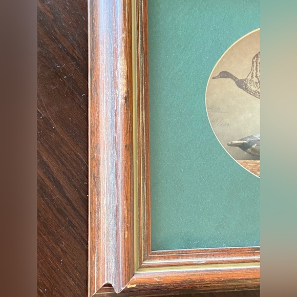 Chris Leiter Carved Wood Mallard Duck Decoy Signed & Numbered Shadowbox Art - Picture 6 of 10